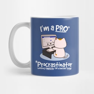 Procrastinator - Funny Cat Mug